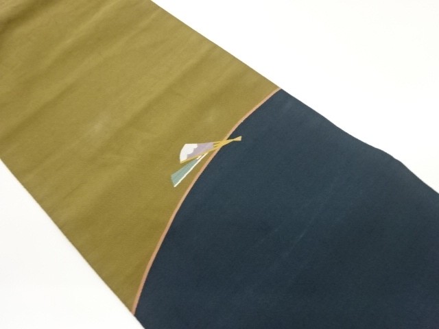 JAPANESE NAGOYA OBI / TSUZURE / WOVEN FOLDING FAN PATTERN